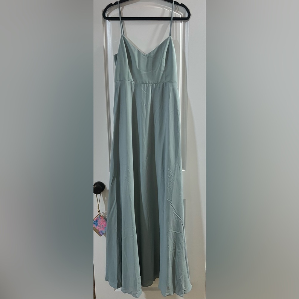 Faith Maxi Dress Silver Sage Crisp
